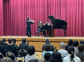 【国際音楽祭NIPPON2024】諏訪内晶子＆秋元孝介  岡崎盲学校を訪問 アウトリーチコンサートを行いました。