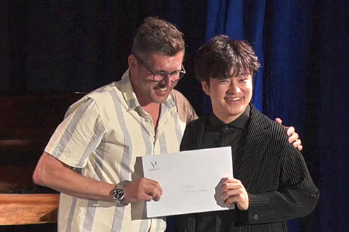 北村陽　ヴェルヴィエ音楽祭アカデミー　ジャン＝ニコラ・フィルメニッヒ賞（Prix Jean-Nicolas Firmenich）受賞！